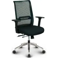 Versee Tanda Bürostuhl Schwarz aus Stoff/Mesh – ergonomischer Schreibtischstuhl, hochwertiger Bürostuhl, bequemer Drehstuhl, bis 150 kg belastbar