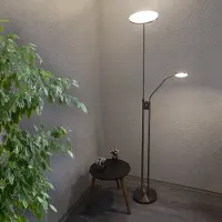 Dapo Leuchten LED-Stehleuchte Livio Deckenfluter mit Lesearm und Dimmfunktion