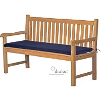 Kai Wiechmann Bankpolster 130x47 cm marine blau navy als Polster für Holzbank waschbares und UV-beständiges Sitzkissen Auflage