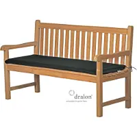 Kai Wiechmann Bankpolster 110x47 cm anthrazit grau als Polster für Holzbank waschbares und UV-beständiges Sitzkissen Auflage Gartenbank