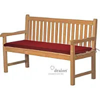 Kai Wiechmann Bankpolster 160x47 cm bordeaux rot als Polster für Holzbank waschbares und UV-beständiges Sitzkissen Auflage Gartenbank