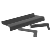 VBH Aluminium Fensterbank RAL 7016 Anthrazitgrau 280 mm Ausladung ohne Abschluss 800 mm