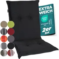 GARDISUN Gartenstuhlauflage Gartenstuhlauflagen Polyacryl 8cm Dick Niedrig