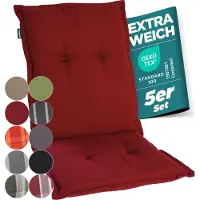 GARDISUN Niedriglehner Auflagenkissen Polyacryl 8cm - Gartenstuhlauflage - Polsterkissen - EU