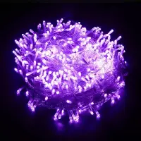 Lapalife Lichterkette 50m 500 LED 8 Lichtmodi Innen Weihnachten Hochzeit Party Garten Deko, Lila