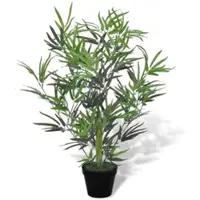 Furnicato Künstlicher Bambusbaum mit Topf 80 cm