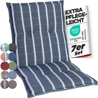 GARDISUN Niedriglehner Auflagenkissen Polyester 6cm - Gartenstuhlauflage - Polsterkissen - EU