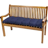 TexDeko Garden Bankauflage für Gartenbank wasserabweisendes Sitzkissen UV-Beständig gesteppt (Dunkelblau, 100 x 40 x 8cm)