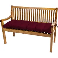 TexDeko Garden Bankauflage für Gartenbank wasserabweisendes Sitzkissen UV-Beständig gesteppt (Bordeaux, 150 x 40 x 8cm)