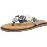 Lazamani Damen Pantolette Mey grau