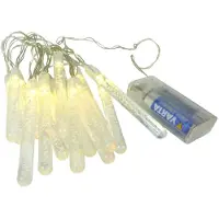 Dapo Leuchten LED Lichterkette BUBBLE 15 flammig batteriebetrieben Weihnachtsbeleuchtung : Warmweiß