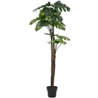 Furnicato Künstliche Monstera Fensterblatt mit Topf 170 cm Grün