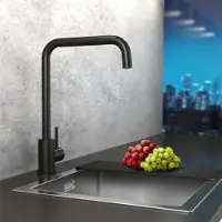 LOMAZOO Küchenarmaturen & Wasserhähne Thyone Edelstahl Schwarz