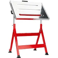 Luxtom | Schweißtisch klappbar, 78-93cm, höhenverstellbarer Schweißwagen, Werktisch mit stufenloser Neigung, Schweisstischplatte aus galvanisiertem Stahl - belastbar bis 150 Kg