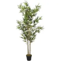 Furnicato Bambusbaum Künstlich 1380 Blätter 200 cm Grün