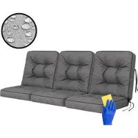 Sellbee Bjird Schaukelkissen Venus Bankkissen Gardenkissen Schaukelauflagen Bankauflagen Auflagen Kissen Hollywoodschaukel Schaukel Bank - Venus - 180 cm - Grau