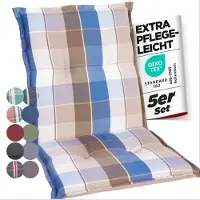GARDISUN Niedriglehner Auflagenkissen Polyester 6cm - Gartenstuhlauflage - Polsterkissen - EU