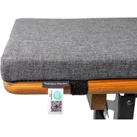 TexDeko Ecolen Bierbankauflage für Bierzeltgarnitur mit Anti-Rutsch Boden 180x25x4cm (Grau)