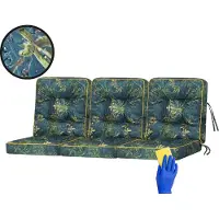 Sellbee Bjird Schaukelkissen Venus Bankkissen Gardenkissen Schaukelauflagen Bankauflagen Auflagen Kissen Hollywoodschaukel Schaukel Bank - Venus - 150 cm - Grüne Wiese