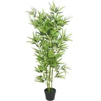 Furnicato Künstliche Bambuspflanze mit Topf 120 cm Grün