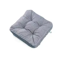 TexDeko 1er Pack Loungekissen Gartenpolster für Rattanmöbel UV-Schutz & Wasserabweisend 60x80x12 cm (Grau)