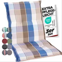 GARDISUN Niedriglehner Auflagenkissen Polyester 6cm - Gartenstuhlauflage - Polsterkissen - EU