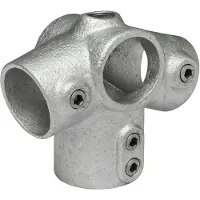 GeZu Impex Rohrverbinder 271/2° Traufentopstück Ø 42 mm Feuerverzinkt Dachrohrverbinder