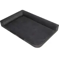 Sellbee Bjird Hundebett - Hundekorb für kleine mittelgroße & große Hunde - Hundekissen - Hundesofa „Max” - 100 x 66 x 18 cm [Größe: XL] - Schwarz