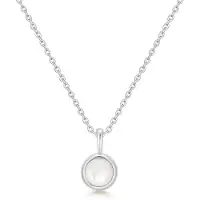 Ania Haie Halskette - 925er Sterlingsilber Mother of Pearl - Gr. unisize - in Silber - für Damen