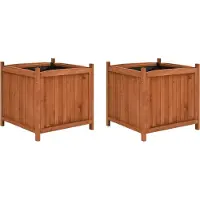 Prolenta Maison Exclusive - Hochbeete 2 Stk. 50x50x50 cm Tannenholz