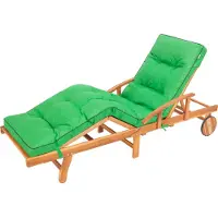 Sellbee Bjird Gartenliege Auflagen für Deckchair Polsterauflage für Sonnenliege - Liegenauflage 200 x 55 x 8 cm, Grün