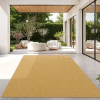 TT Home Teppich Für Outdoor Wetterfest Küchenteppich Balkon Terrasse Unifarbenes Design Modern Größe 120x160 cm