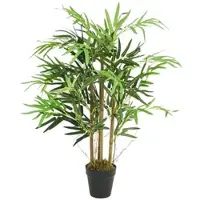 Furnicato Bambusbaum Künstlich 500 Blätter 80 cm Grün
