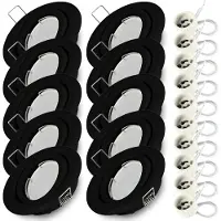 RADAM 10x Einbauspot SET RIK.19 schwenkbar schwarz GU10 7W warmweiss