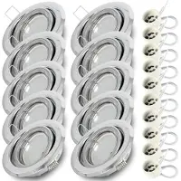 RADAM 10x Einbauspot RIK.19 schwenkbar chrom GU10 7W neutralweiss