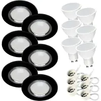 RADAM LED Einbaustrahler 230V Flach 7W Bad Einbauleuchten Deckenspots Deckenstrahler, Neutralweiß 4000K Einbauspots für Badezimmer Küche Wohnzimmer