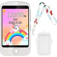 Ele eleoption WeißKinder Smartwatch mit 19 Lernspielen, 2,8-Zoll-Touchscreen-Smartphone mit Anruffunktion, SOS-MP3-Kamera-Rechner, Schrittzähler, Kindertelefon für Jungen und Mädchen