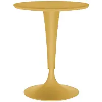 Kartell DR. NA Tisch, senfgelb, Höhe 73 cm - , DR. NA, Gelb, für Terrasse, Kunststoff, Modern