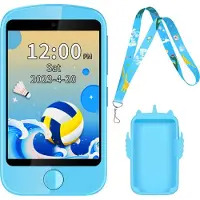 Ele eleoption （Blau）Kinder Smartwatch mit 19 Lernspielen, 2,8-Zoll-Touchscreen-Smartphone mit Anruffunktion, SOS-MP3-Kamera-Rechner, Schrittzähler, Kindertelefon für Jungen und Mädchen