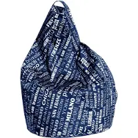 Talamo Italia Esidra Pouf Aariel blau, 80x80x120 cm, bis 90 kg