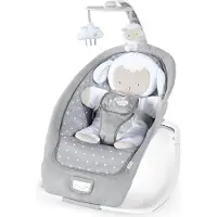 Ingenuity Babywippe, Cuddle Lamb, Faltbar, 3 Liegepositionen, 12 Melodien, Vibration