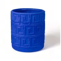Seletti Magna Graecia Greca Vase w/Saucer Blau - , Blau, Stein