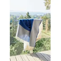 Northern Echo Plaid 130x170 Blue - , Blau, Stoff / Textil