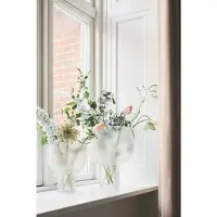 Gejst Nebl Vase Medium Mattiert - , Weiß, Glas