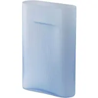 Muuto Vase Ridge Light Blue Frosted Glass 35 cm