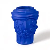 Seletti Magna Graecia Man Vase Blau - , Blau, Stein