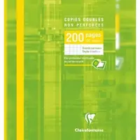 Clairefontaine 5x Klausurbogen, Schachtel mit 100 Blatt, ungelocht, DIN A4, 90g, französische Lineatur - 5721C