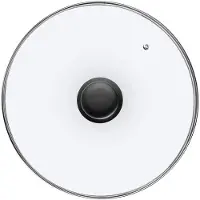 Kadax Hitzebeständige Glasabdeckung für einen Topf und eine Bratpfanne, 30 cm