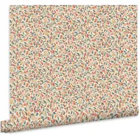 Laura Ashley Vliestapete "Devrons Grove Terracota" geblümt glatt 10mx52cm (ca. 5m2)