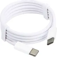 MMOBIEL USB-C auf USB-C-Ladekabel 2 Meter Weiß - für Telefon / Tablet / Laptop
